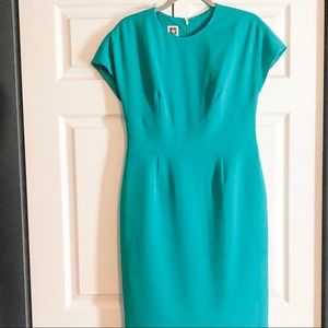 Anne Klein Lagoon Scuba Sheath Dress